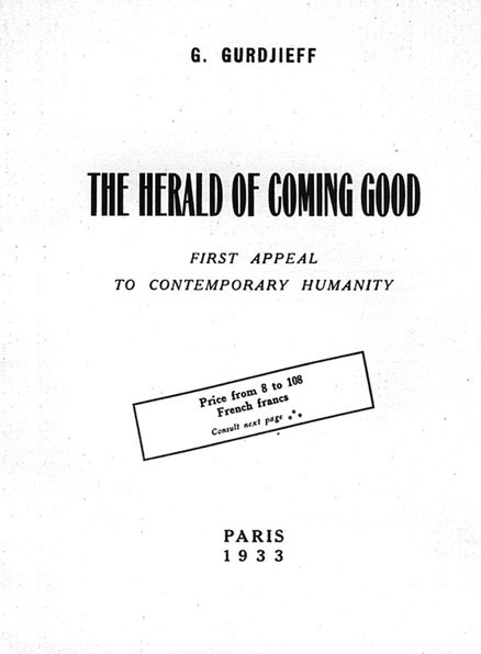 1933 Herald of the Coming Good Book Cover