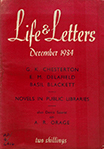 Life & Letters, December 1934 (Vol XI, No 60)