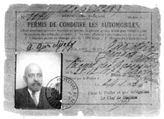 Drivers License of Gurdjieff
