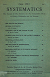 Systematics Vol I, No. 1, June 1963, The Journal of The Institute for the Comparative Study of History, Philosophy and the Sciences